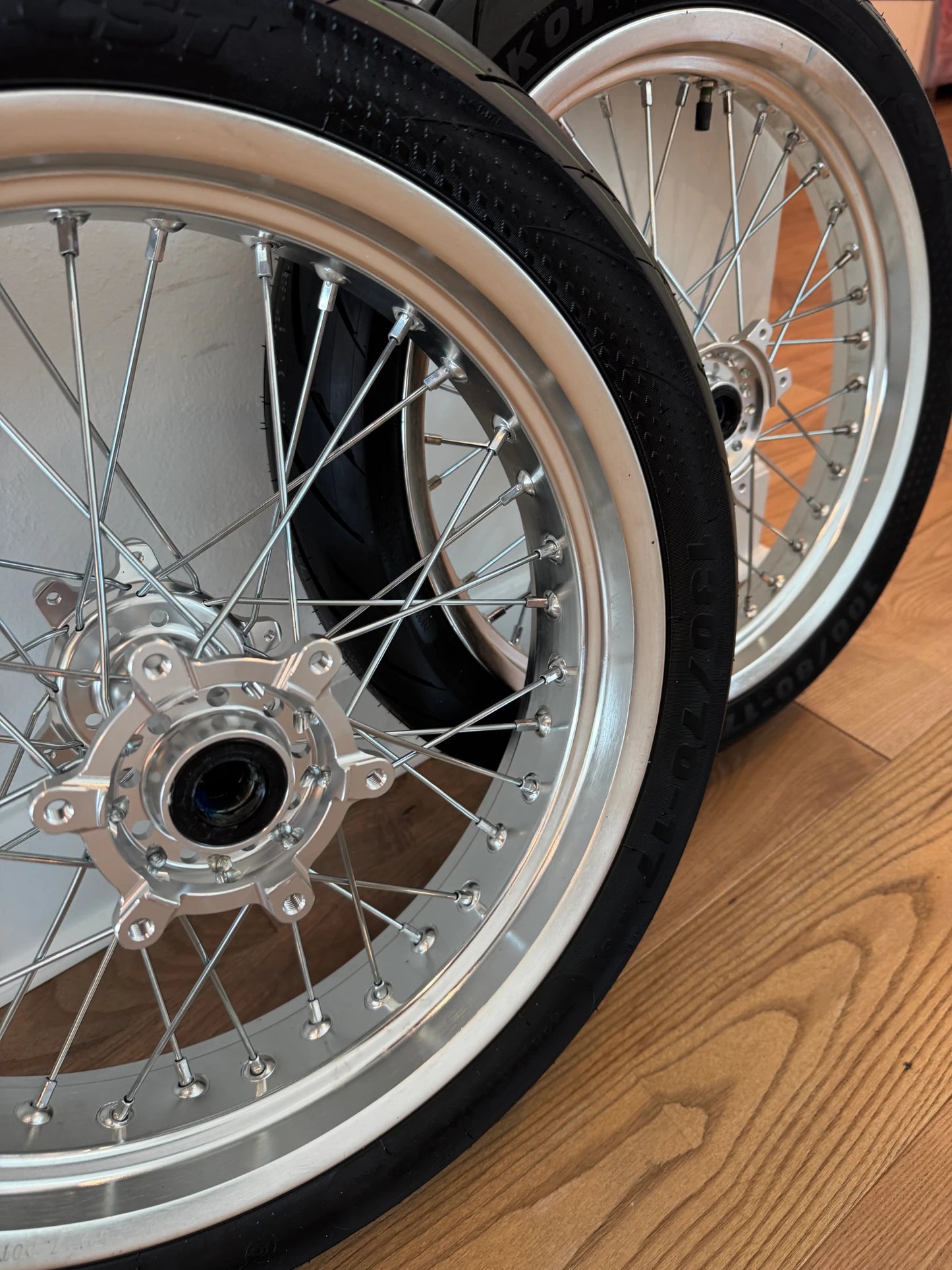 Chrome Surron Ultra Bee Supermoto Wheel Set - txdesigns