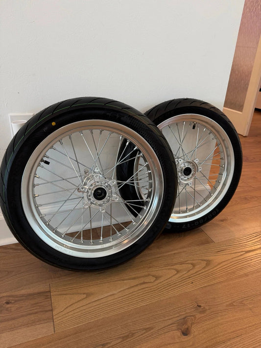 Chrome Surron Ultra Bee Supermoto Wheel Set - txdesigns