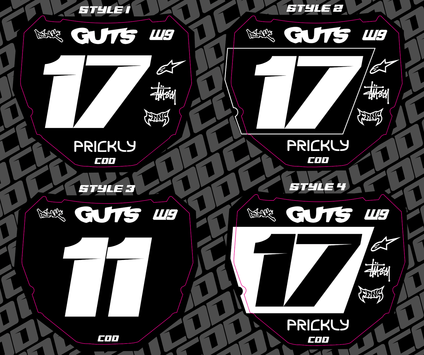 Odi Number Plate Decal - txdesigns